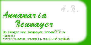 annamaria neumayer business card